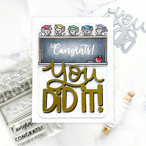 Lawn Fawn Simply Celebrate Graduation Clear Stamps (LF3716)