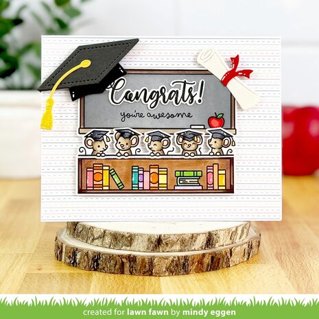 Lawn Fawn Simply Celebrate Graduation Clear Stamps (LF3716)