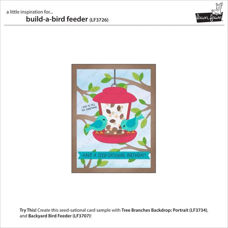 Lawn Fawn Build-A-Bird Feeder Dies (LF3726) Lawn Fawn Build-A-Bird Feeder Dies (LF3726)