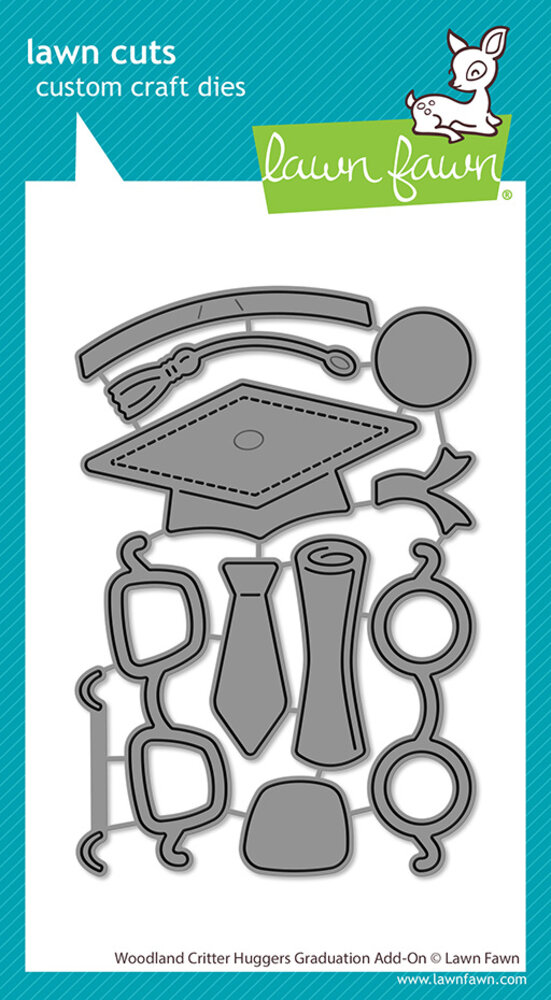 Lawn Fawn Woodland Critter Huggers Graduation Add-On Dies (LF3728) Lawn Fawn Woodland Critter Huggers Graduation Add-On Dies (LF3728)