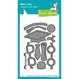 Lawn Fawn Woodland Critter Huggers Graduation Add-On Dies (LF3728)