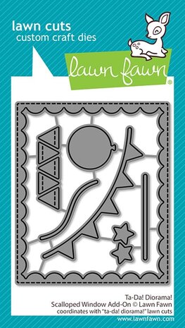 Lawn Fawn Ta-Da! Diorama! Scalloped Window Add-On Dies (LF3729) Lawn Fawn Ta-Da! Diorama! Scalloped Window Add-On Dies (LF3729)