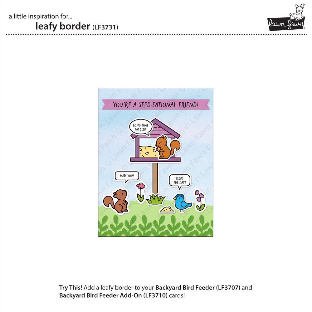 Lawn Fawn Leafy Border Dies (LF3731) Lawn Fawn Leafy Border Dies (LF3731)