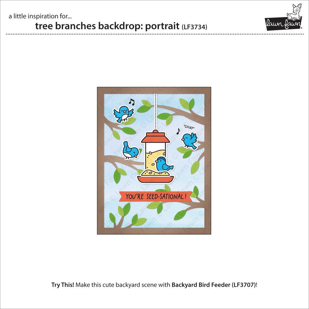 Lawn Fawn Tree Branches Backdrop Portrait Dies (LF3734) Lawn Fawn Tree Branches Backdrop Portrait Dies (LF3734)