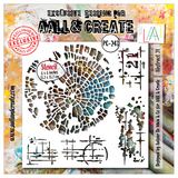 AALL and Create Masking Stencil 6x6 Inch Abstract 21 (AALL-PC-243)