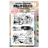 AALL and Create Clear Stamp Set A7 Stained Geometry (AALL-TP-1261)