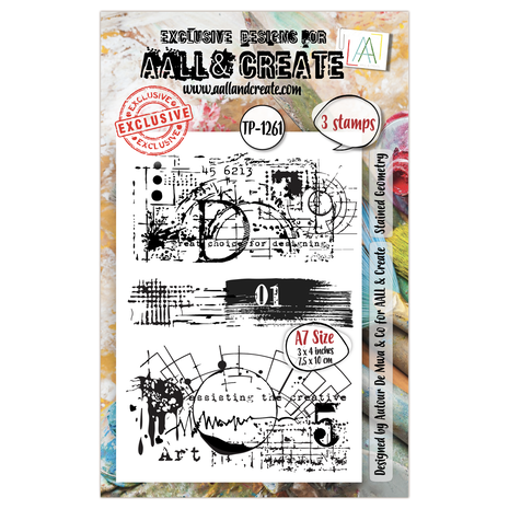 AALL and Create Clear Stamp Set A7 Stained Geometry (AALL-TP-1261) AALL and Create Clear Stamp Set A7 Stained Geometry (AALL-TP-1261)