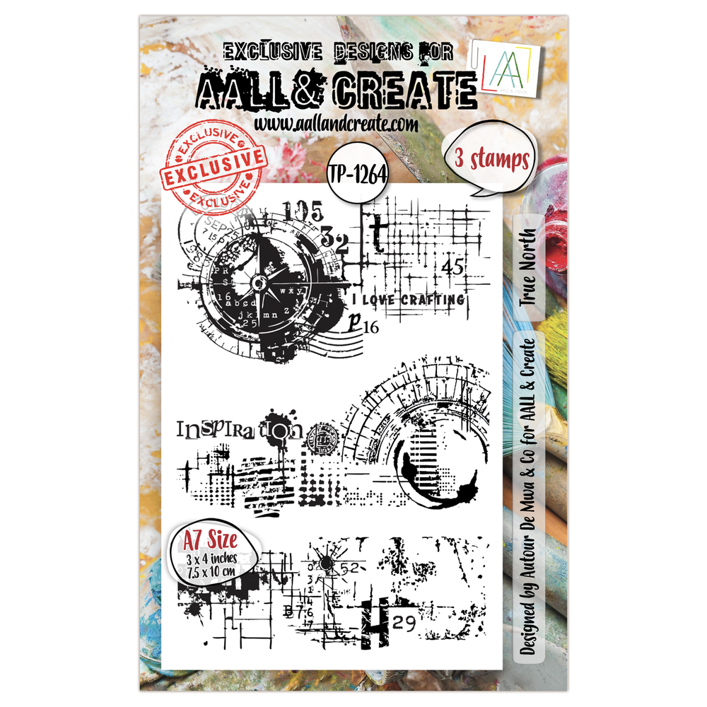 AALL and Create Clear Stamp Set A7 True North (AALL-TP-1264) AALL and Create Clear Stamp Set A7 True North (AALL-TP-1264)