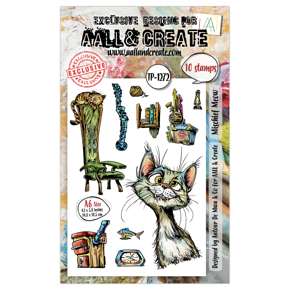AALL and Create Clear Stamp Set A6 Mischief Meow (AALL-TP-1272)
