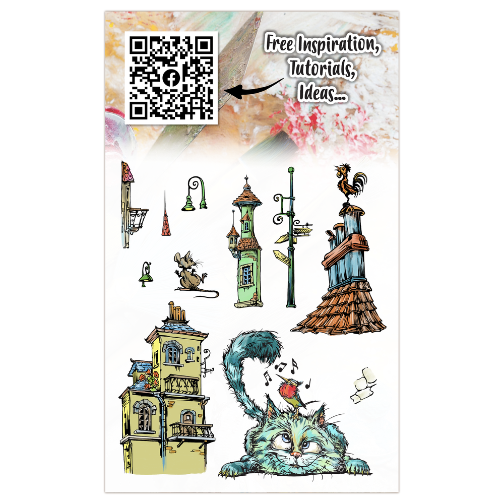 AALL and Create Clear Stamp Set A6 Curious Roofer (AALL-TP-1274)