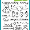 Lawn Fawn Happy Wedding Clear Stamps (LF887) Lawn Fawn Happy Wedding Clear Stamps (LF887)