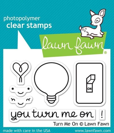Lawn Fawn Turn Me On Clear Stamps (LF1020)