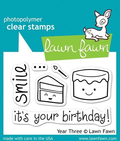 Lawn Fawn Year Three Clear Stamps (LF454)
