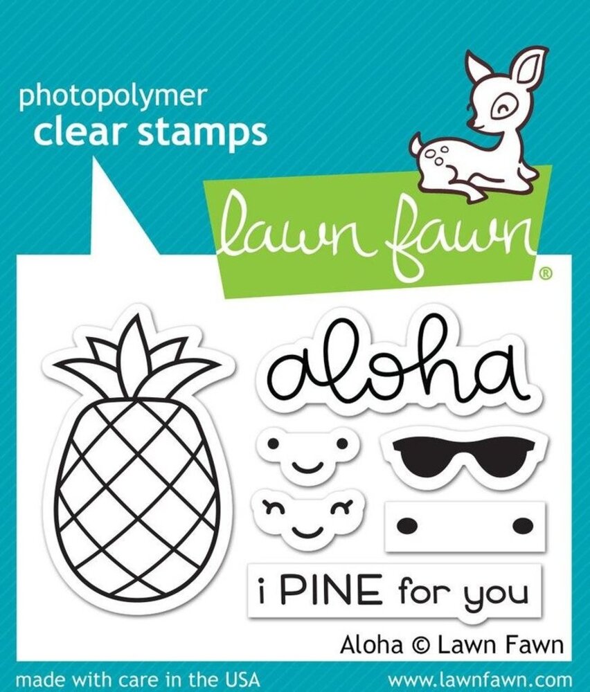 Lawn Fawn Aloha Clear Stamps (LF1417) Lawn Fawn Aloha Clear Stamps (LF1417)