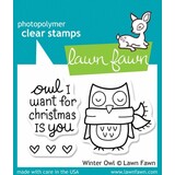 Lawn Fawn Winter Owl Clear Stamps (LF434)