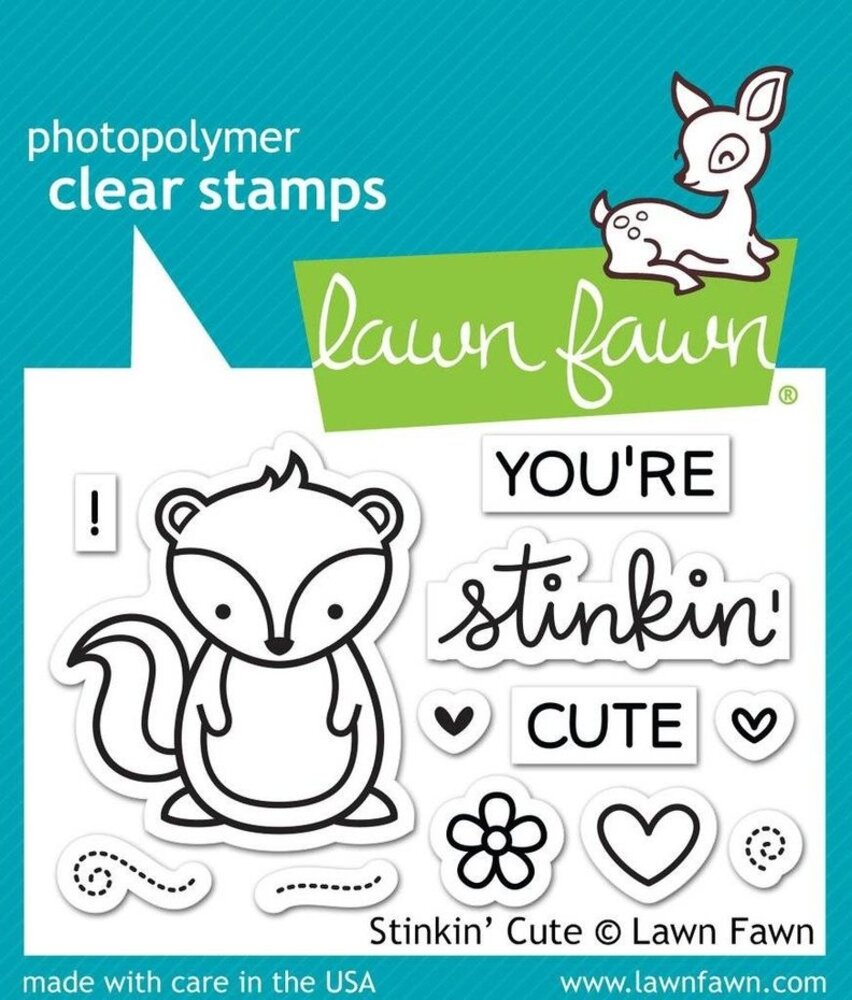 Lawn Fawn Stinkin' Cute Clear Stamps (LF1022) Lawn Fawn Stinkin' Cute Clear Stamps (LF1022)
