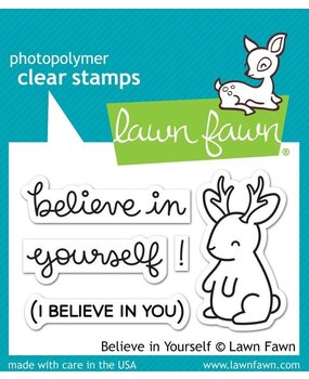 Lawn Fawn Believe in Yourself Clear Stamps (LF1042)