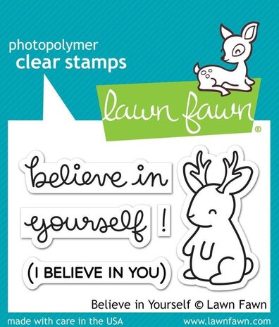 Lawn Fawn Believe in Yourself Clear Stamps (LF1042)