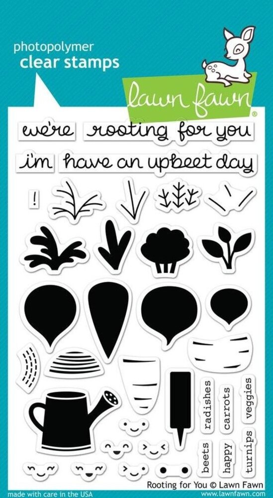Lawn Fawn Rooting For You Clear Stamps (LF1040)