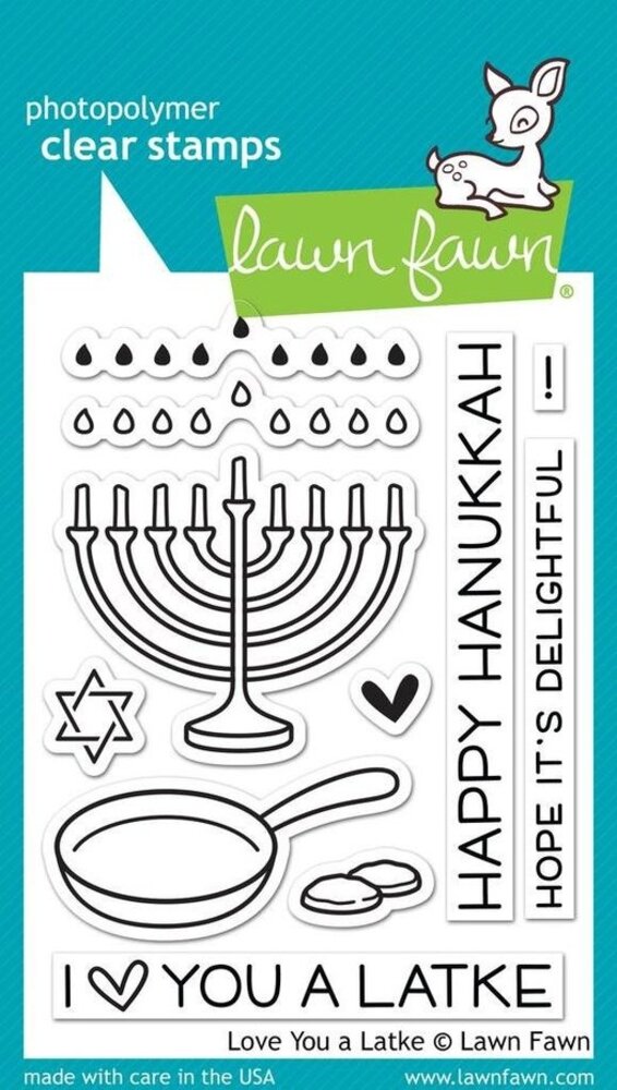 Lawn Fawn Love You A Latke Clear Stamps (LF941) Lawn Fawn Love You A Latke Clear Stamps (LF941)