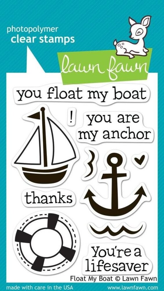 Lawn Fawn Float My Boat Clear Stamps (LF654)