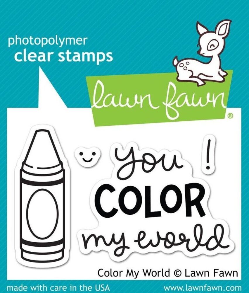 Lawn Fawn Color My World Clear Stamps (LF793)
