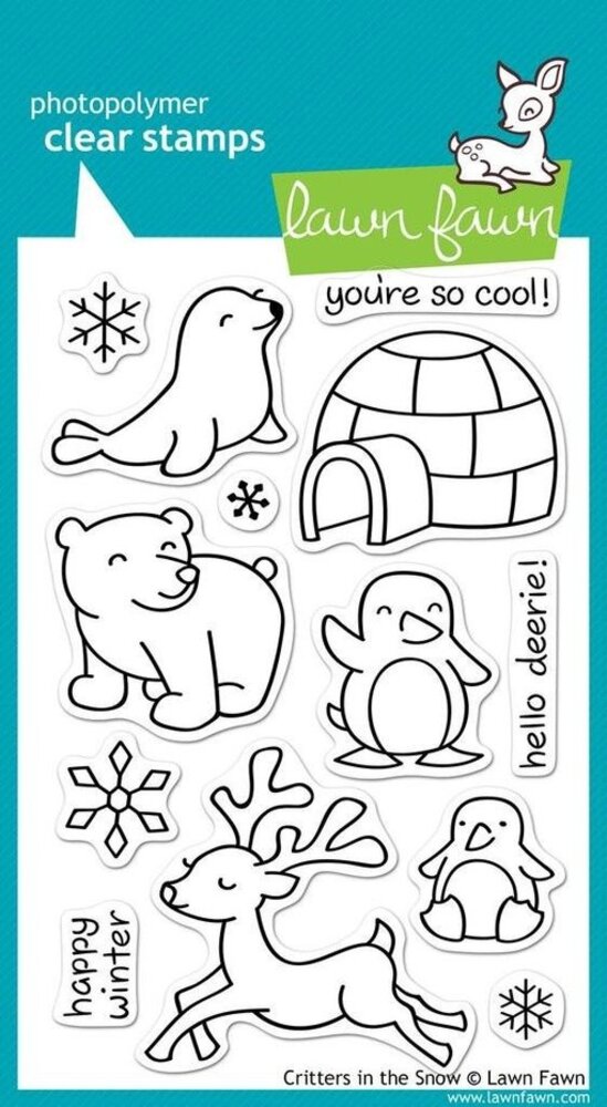 Lawn Fawn Critters In the Snow Clear Stamps (LF312)
