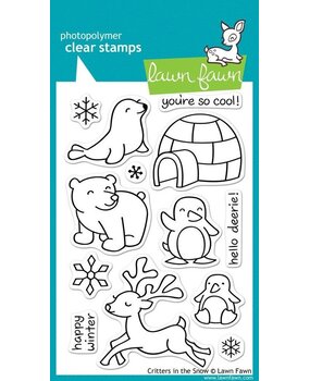 Lawn Fawn Critters In the Snow Clear Stamps (LF312)