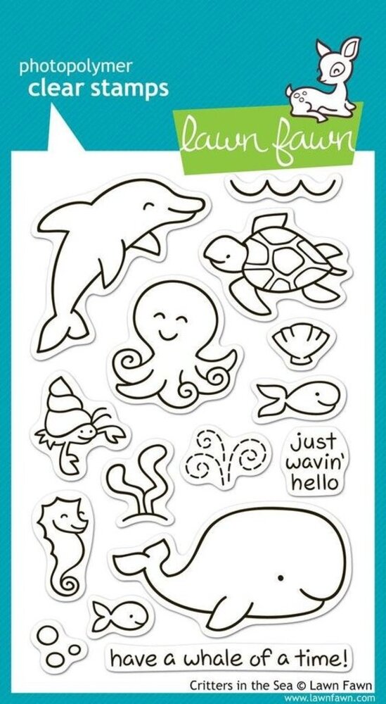 Lawn Fawn Critters In the Sea Clear Stamps (LF311)