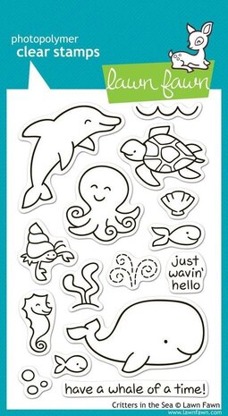 Lawn Fawn Critters In the Sea Clear Stamps (LF311)