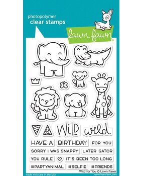 Lawn Fawn Wild For You Clear Stamps (LF1413) Lawn Fawn Wild For You Clear Stamps (LF1413)