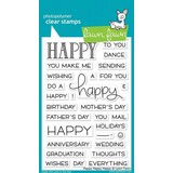 Lawn Fawn Happy Happy Happy Clear Stamps (LF1334)