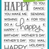Lawn Fawn Happy Happy Happy Clear Stamps (LF1334) Lawn Fawn Happy Happy Happy Clear Stamps (LF1334)