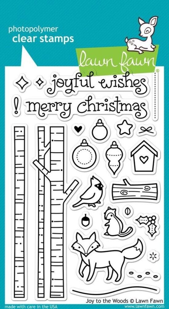 Lawn Fawn Joy To The Woods Clear Stamps (LF706)