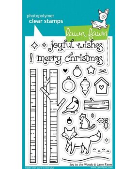 Lawn Fawn Joy To The Woods Clear Stamps (LF706)