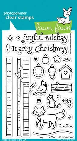 Lawn Fawn Joy To The Woods Clear Stamps (LF706)