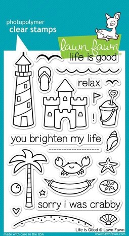 Lawn Fawn Life Is Good Clear Stamps (LF680) Lawn Fawn Life Is Good Clear Stamps (LF680)