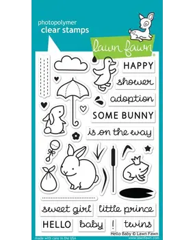 Lawn Fawn Hello Baby Clear Stamps (LF673)
