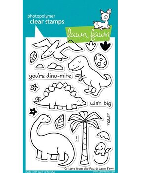 Lawn Fawn Critters From The Past Clear Stamps (LF602) Lawn Fawn Critters From The Past Clear Stamps (LF602)