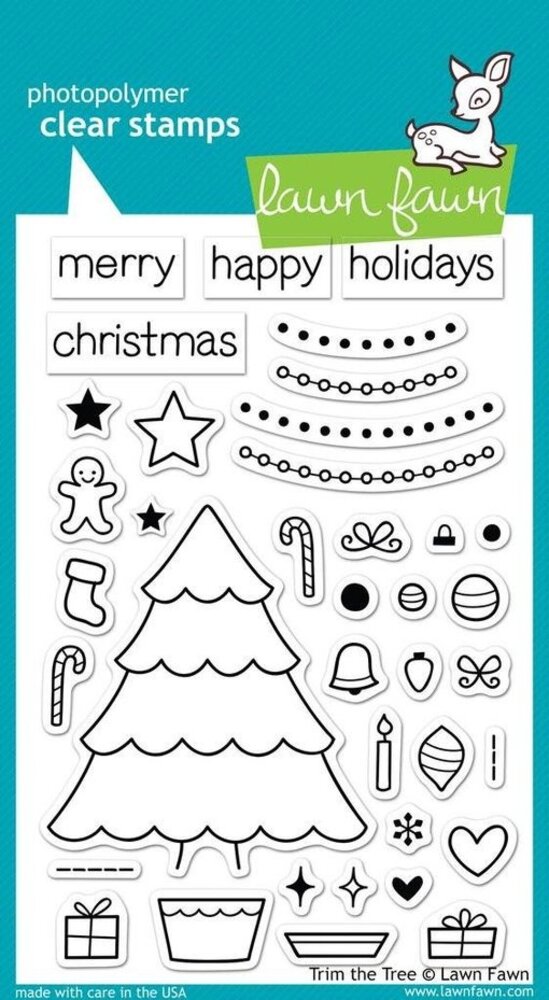 Lawn Fawn Trim the Tree Clear Stamps (LF564) Lawn Fawn Trim the Tree Clear Stamps (LF564)
