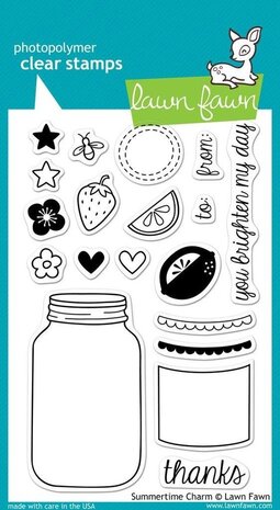 Lawn Fawn Summertime Charm Clear Stamps (LF449) Lawn Fawn Summertime Charm Clear Stamps (LF449)