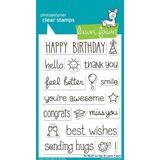 Lawn Fawn So Much To Say Clear Stamps (LF446)
