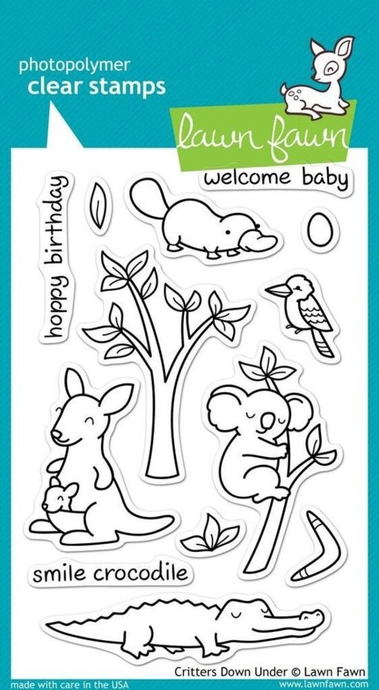Lawn Fawn Critters Down Under Clear Stamps (LF391) Lawn Fawn Critters Down Under Clear Stamps (LF391)