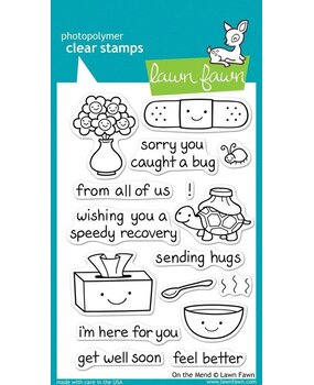 Lawn Fawn On The Mend Clear Stamps (LF351)