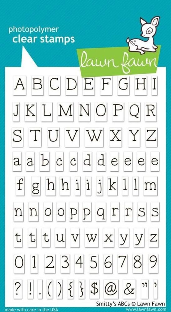 Lawn Fawn Smitty's ABCs Clear Stamps (LF321)