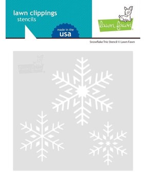 Lawn Fawn Snowflake Trio 6x6 Inch Stencil (LF2460) Lawn Fawn Snowflake Trio 6x6 Inch Stencil (LF2460)