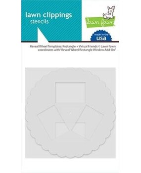 Lawn Fawn Reveal Wheel Templates: Rectangle + Virtual Friends (LF2521) Lawn Fawn Reveal Wheel Templates: Rectangle + Virtual Friends (LF2521)