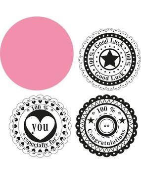 Marianne Design Collectable Circle Die & Sentiments (COL1320) Marianne Design Collectable Circle Die & Sentiments (COL1320)