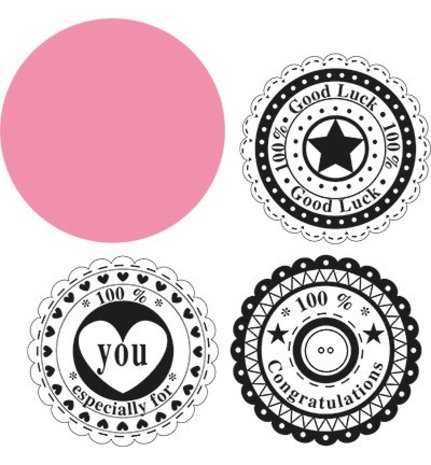 Marianne Design Collectable Circle Die & Sentiments (COL1320) Marianne Design Collectable Circle Die & Sentiments (COL1320)