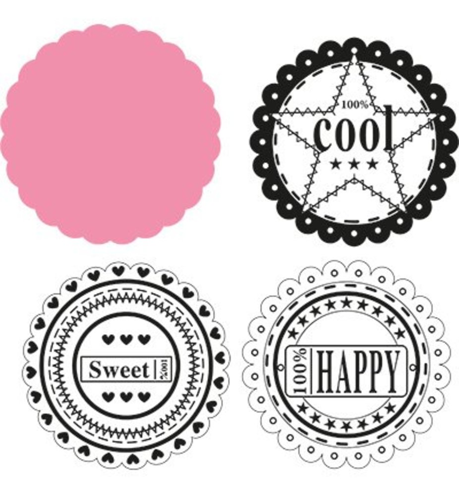 Marianne Design Collectable Scallop Die & Sentiments (COL1321) Marianne Design Collectable Scallop Die & Sentiments (COL1321)